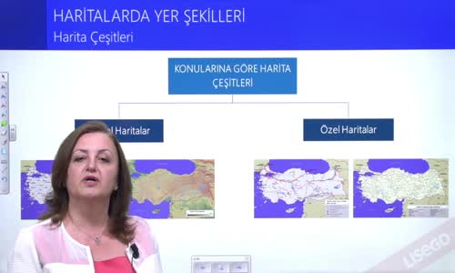 EBA COĞRAFYA LİSE - HARİTALARDA YER ŞEKİLLERİ - HARİTA ÇEŞİTLERİ