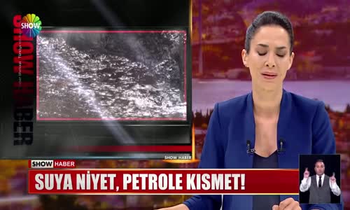 Suyla birlikte siyah petrol aktı