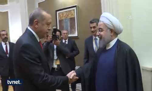 Cumhurbaşkanı Erdoğan, Ruhani İle Görüştü