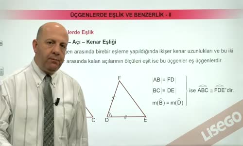 EBA GEOMETRİ LİSE ÜÇGEN - ÜÇGENLERDE EŞLİK