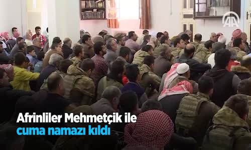 Afrinliler Mehmetçik İle Cuma Namazı Kıldı