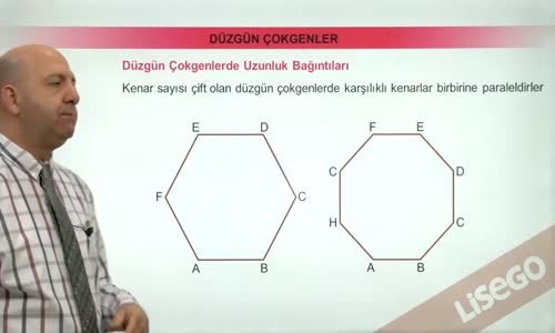 EBA GEOMETRİ LİSE  ÇOKGENLER -DÜZGÜN ÇOKGENLER-DÜZGÜN ÇOKGENLER UZUNLUK BAĞINTILARI