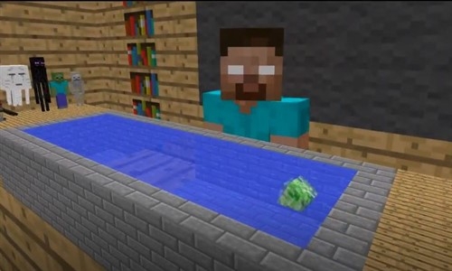 Monster School - Swimming - Minecraft Animation 