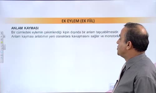 EBA TÜRKÇE LİSE SÖZCÜK TÜRLERİ-EK FİİL (EK EYLEM)-ANLAM KAYMASI