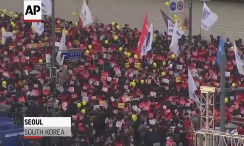 Güney Kore 6.Haftasonunda da halkından Cumhurbaşkanına protesto