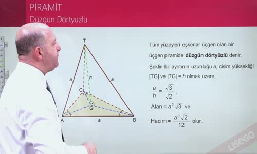 EBA GEOMETRİ LİSE PİRAMİT-DÜZGÜN DÖRTYÜZLÜ