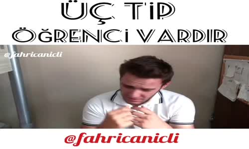 Üç Tip Öğrenci Vardır