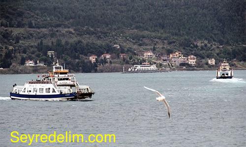 Gökçeada'da feribot seferlerine fırtına engeli