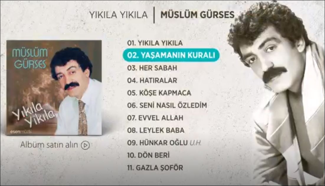 Müslüm Gürses Yaşamanın Kuralı 