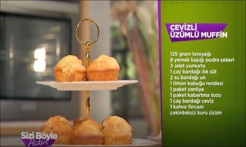 Cevizli Üzümlü Muffin Tarifi