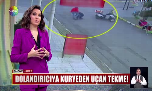 Dolandırıcıya kuryeden uçan tekme! 