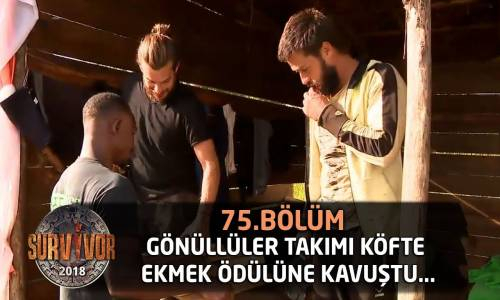 Ada Oyunu Ödülünü Kazanan Gönüllüler Köfte Ekmek Yedi - 75. Bölüm - Survivor 2018