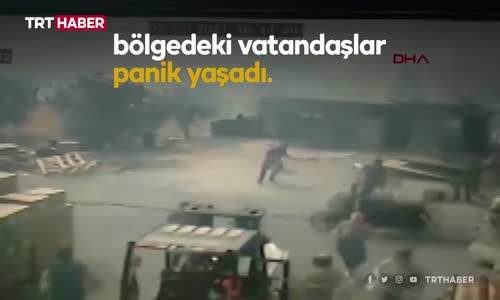 Denizli'de anız yangını fabrikalara sıçradı, o anlar kamerada