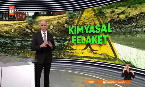 Dereden kimyasal atık akıyor