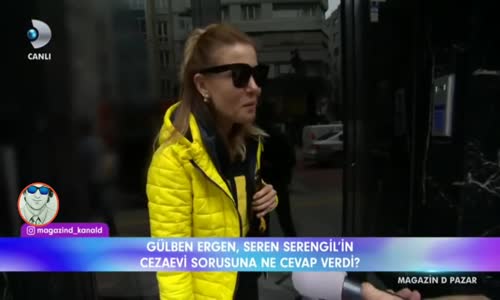 Gülben Ergen'e Seren Serengil'in Cezaevine Girmesi Soruldu