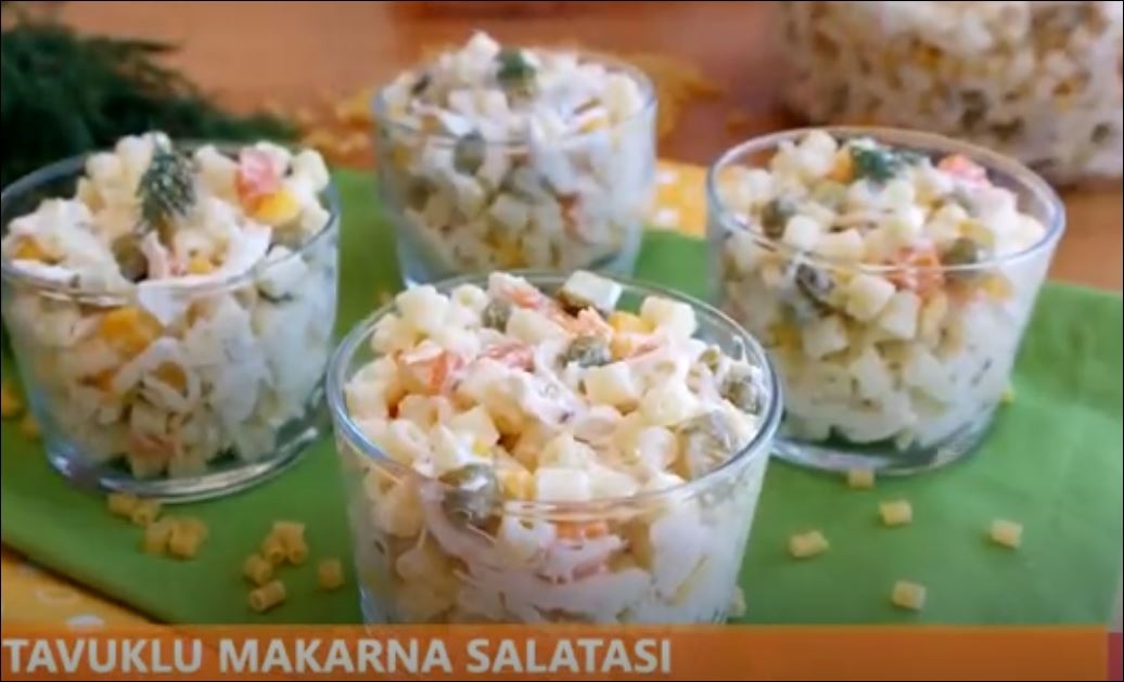 Tavuklu Makarna Salatası Tarifi