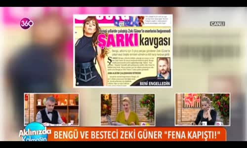 Şarkıcı Bengü İle  Besteci Zeki Güner Arasında Şarkı Kavgası Patladı!