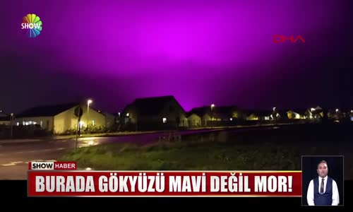 Burada gökyüzü mavi değil mor! 