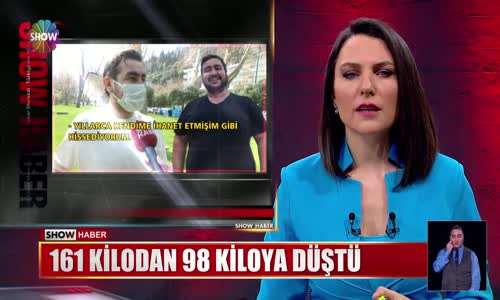 161 kilodan 98 kiloya düştü