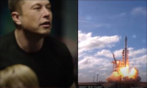 Falcon Heavy Roketlerinin Fırlatıldığı Anlarda Elon Musk 