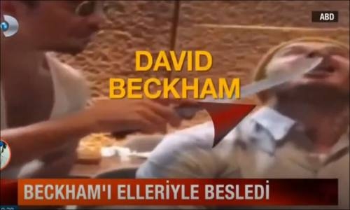 Nusret Ünlü Futbolcu David Becham'ı Elleriyle Besledi