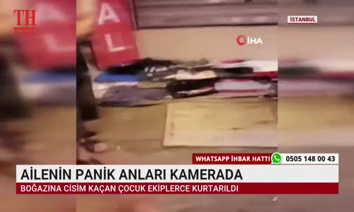 AİLENİN PANİK ANLARI KAMERADA