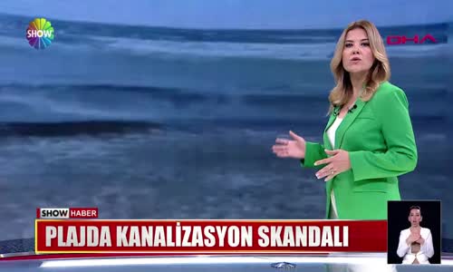 Plajda kanalizasyon skandalı