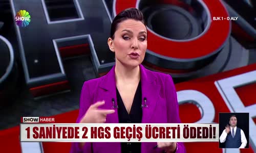 1 saniyede 2 HGS geçiş ücreti ödedi!