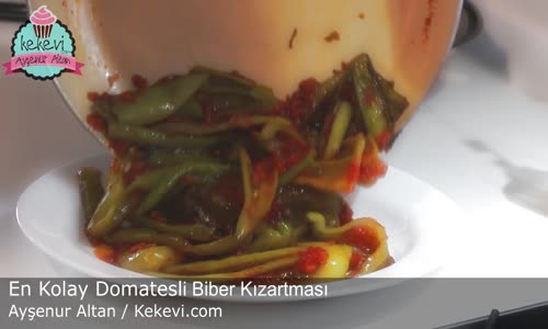 En Kolay Domatesli Biber Kızartması Tarifi