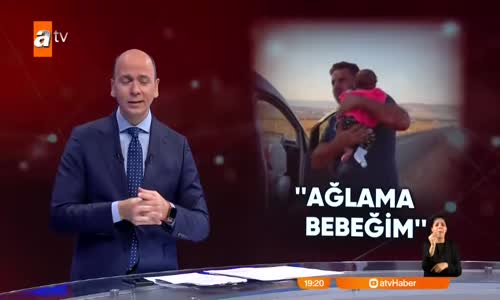 Bebek kazada ağladı! 