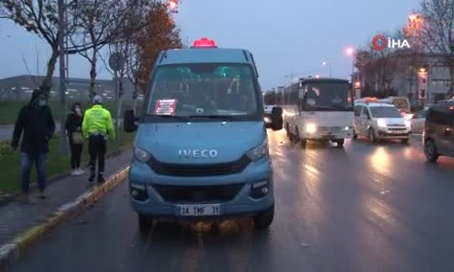 Esenyurt'ta aynı manzara- Durdurulan tüm minibüsler tıka basa çıktı 