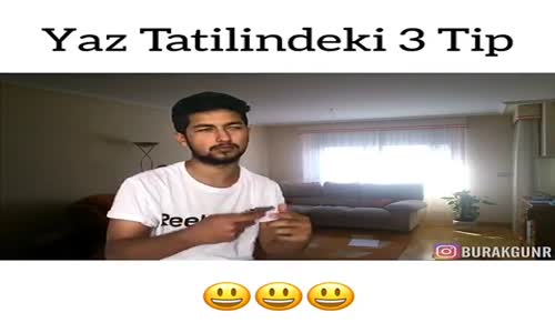 Yaz Tatilinde 3 Tip İnsan Vardır