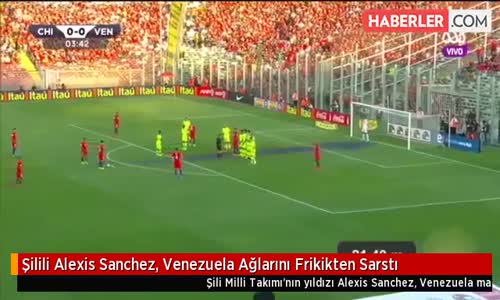 Şilili Alexis Sanchez, Venezuela Ağlarını Frikikten Sarstı