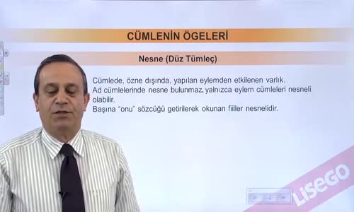 EBA TÜRKÇE LİSE CÜMLENİN ÖGELERİ-YARDIMCI ÖGELER-NESNE(DÜZ TÜMLEÇ)