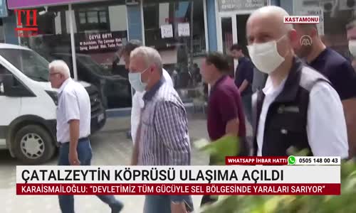 ÇATALZEYTİN KÖPRÜSÜ ULAŞIMA AÇILDI