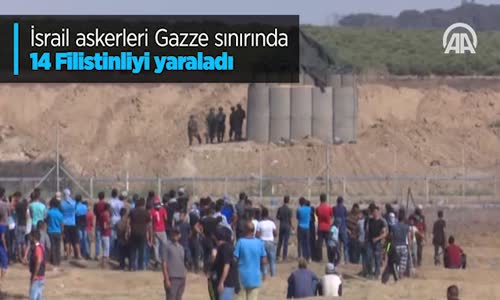 İsrail Askerleri Gazze Sınırında 14 Filistinliyi Yaraladı