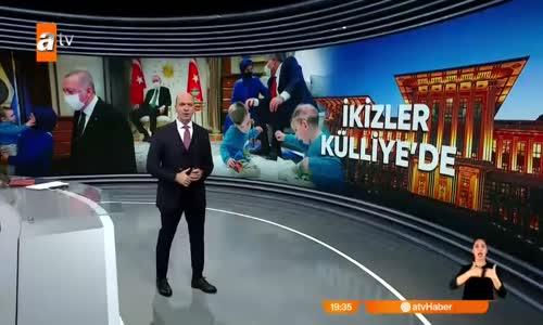 Erdoğan, siyam ikizlerini Külliye'de ağırladı 