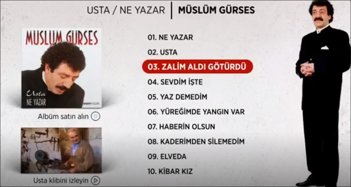  Müslüm Gürses Zalim Aldı Götürdü