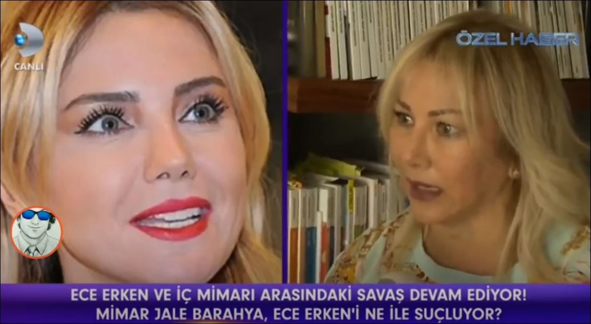 Ece Erken İle İç Mimarı Arasında Savaş Devam Ediyor Mimar Jale Barahya Ece Erken'i Ne ile Suçluyor