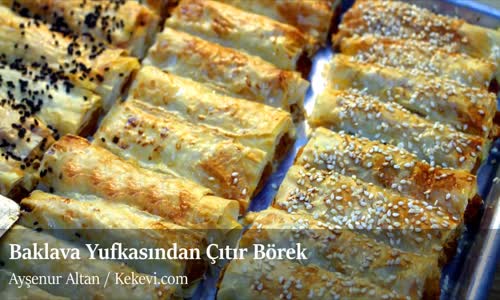 Baklava Yufkasından Çıtır Rulo Börek Tarifi