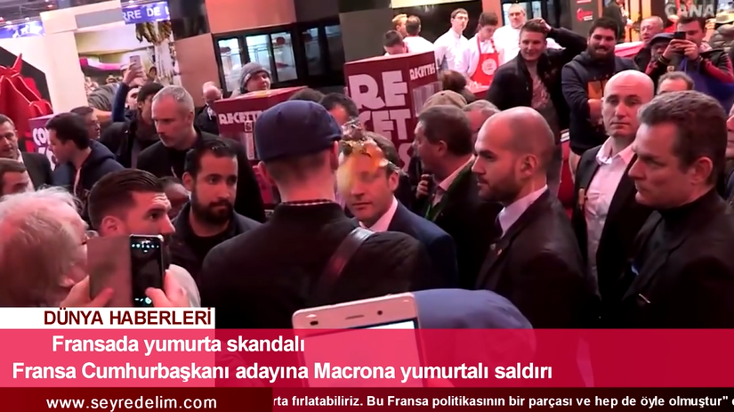 Fransa Cumhurbaşkanı Adayı Macron’a Yumurtalı Saldırı