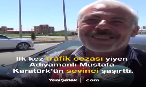 Trafik Cezası Kesilen Adamın İlginç Sevinci