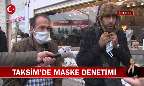 Polisler Taksim İstiklâl Caddesi'nde Maske Denetimi Yaptı! İşte Görüntüler 