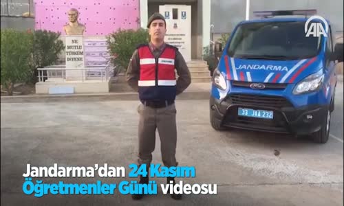 Jandarma'dan 24 Kasım Öğretmenler Günü videosu 