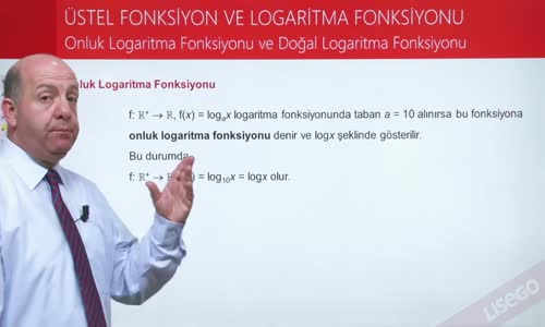 EBA MATEMATİK 2  LİSE 4 ÜSTEL VE LOGARİTMA FONKSİYONU-ONLUK LOGORİTMA FONKSİYONU VE DOĞAL LOGARİTMA FONKSİYONU