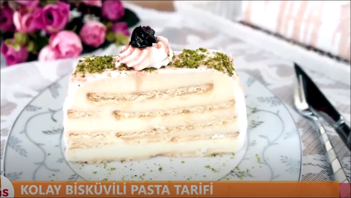 Kolay Bisküvili Pasta Tarifi 