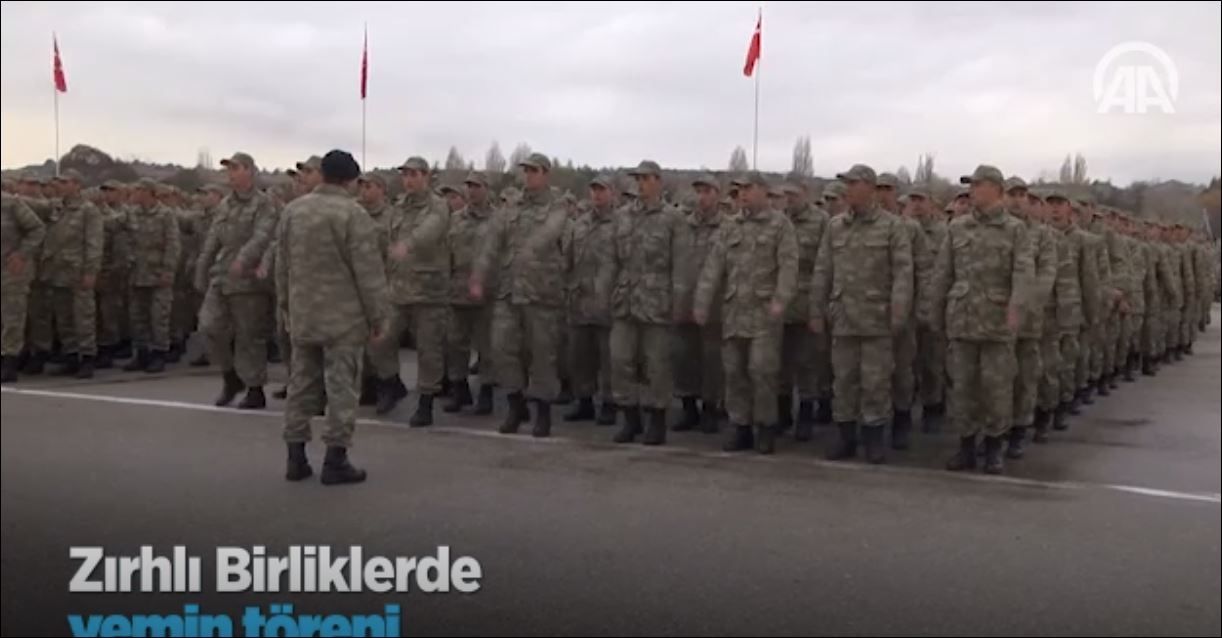 Zırhlı Birliklerde Yemin Töreni 