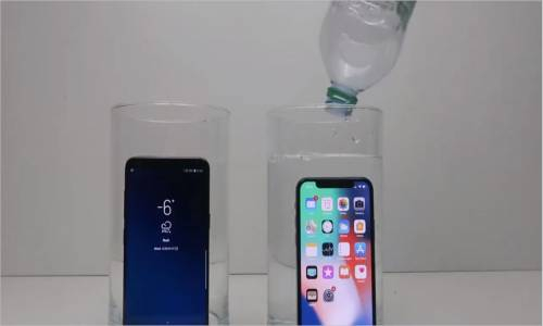  İphone X  Samsung Galaxy S9 Plus Tuzlu Su Sağlamlık Testi # 113