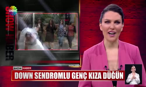 Down sendromlu genç kıza düğün