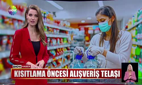 Kısıtlama öncesi alışveriş telaşı 